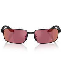 Prada Linea Rossa - 54Mm Polarized Rectangular Sunglasses - Lyst
