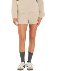 Grey Lab - Tie Waist Scuba Knit Shorts - Lyst