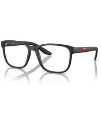 Prada Linea Rossa - 55Mm Rectangle Optical Glasses - Lyst