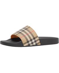 Burberry - Furley Vintage Check Slide Sandal - Lyst