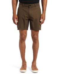 Mavi - Daren Flat Front Stretch Cotton Shorts - Lyst