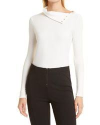 Donna Karan - Donna Karan Convertible Mock Neck Top - Lyst