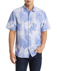Tommy Bahama - Coconut Point Monstera Montage Short Sleeve Button-up Shirt - Lyst