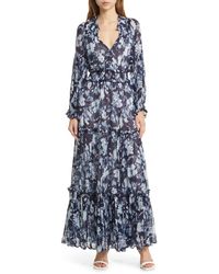 Rails - Frederica Floral Tiered Long Sleeve Maxi Dress - Lyst
