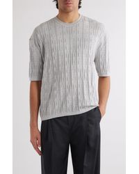 Givenchy - Logo Jacquard Short Sleeve Cotton Sweater - Lyst