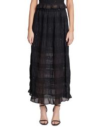 Endless Rose - Sequin Embellished Chiffon Maxi Skirt - Lyst