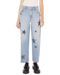 Mother - The Dodger High Waist Ankle Straight Leg Jeans - Lyst