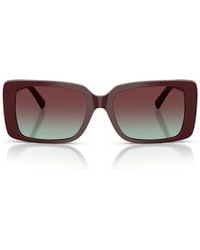 Tiffany & Co. - 55Mm Gradient Rectangular Sunglasses - Lyst
