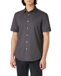 Bugatchi - Miles Ooohcotton Pin Dot Short Sleeve Button-up Shirt - Lyst