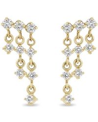 Zoe Chicco - Waterfall Diamond Drop Earrings - Lyst