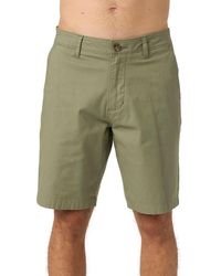 O'neill Sportswear - Jay Flat Front Stretch Cotton Chino Shorts - Lyst