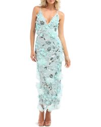 HELSI - Norah Sequin Floral Gown - Lyst