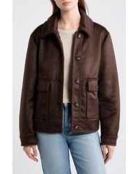 Bernardo - Faux Calf Hair Trucker Jacket - Lyst