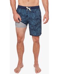 Fair Harbor - Anchor Palm Print Swim Trunks - Lyst