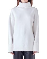 English Factory - Oversize Turtleneck Sweater - Lyst