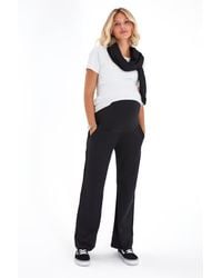 Accouchée - Simply Cool Foldover Waistband Stretch Cotton Jogger Pants - Lyst