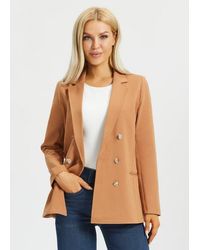 Betabrand - Double Breasted Blazer Stretch Ponte - Lyst