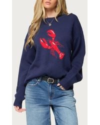 Edikted - Don'T Be Shellfish Oversize Jacquard Sweater - Lyst