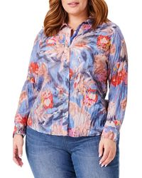 NIC+ZOE - Nic+zoe Dreamscape Crinkle Button-up Shirt - Lyst