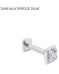 Seed2Stone - Edgy Flat Back Stud - Lyst