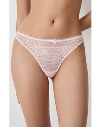 Etam - Panama Lace Thong - Lyst