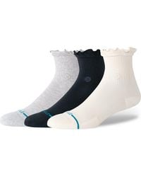 Stance - Ruffle Icon Assorted 3-Pack Quarter Socks - Lyst