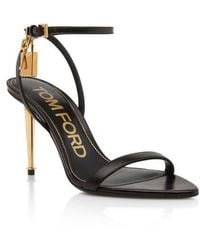 Tom Ford - Naked 105 Leather Point-toe Ankle-strap Sandals - Lyst