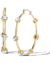 Jessica Simpson - Drop And Hoop Earrings With Crystal Embellishments - Lyst