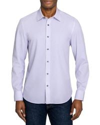 Con.struct - Slim Fit Diamond Geo Woven Long Sleeve Basic Shirt - Lyst