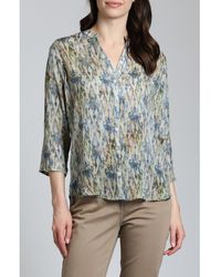 Apny - Abstract Print Button-Up Shirt - Lyst