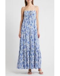 Rails - Mica Print Cotton Blend Tiered Maxi Sundress - Lyst