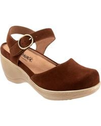 Softwalk - Mabelle Ankle Strap Platform Clog - Lyst