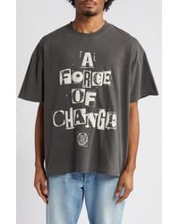 Honor The Gift - A Force Of Change Oversize Cotton Graphic T-shirt - Lyst