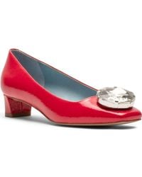 Frances Valentine - Mary Embellished Square Toe Pump - Lyst
