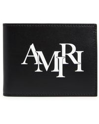 Amiri - staggered Logo Leather Bifold Wallet - Lyst