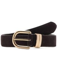 Mango - Suede Belt - Lyst