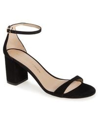 Stuart Weitzman - Nudist Block 75 Sandal - Lyst