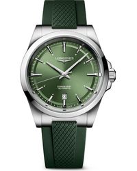 Longines - Conquest Automatic Rubber Strap Watch, 41Mm - Lyst