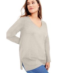 June + Vie - Long-Sleeve V-Neck One + Only Tunic - Lyst