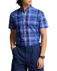 Polo Ralph Lauren - Plaid Short Sleeve Cotton Button-down Shirt - Lyst