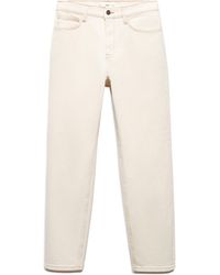 Mango - High Waist Ankle Tapered Mom Jeans - Lyst