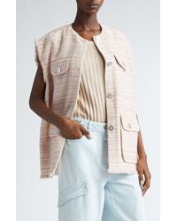 Versace - Oversize Tweed Vest - Lyst