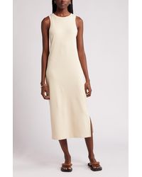 Nordstrom - Stretch Cotton Ribbed Tank Dress - Lyst