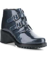 Bos. & Co. - Wool-Lined Leather Ankle Booties - Lyst