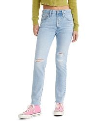 Levi's - 501® Ripped High Waist Skinny Jeans - Lyst
