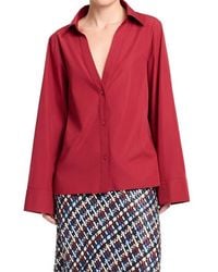 Twp - Deep V Relaxed Shirt - Lyst