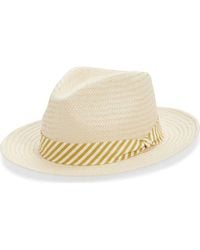 Rag & Bone - Packable Straw Fedora - Lyst