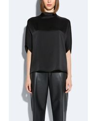 LAPOINTE - Satin Cape Tee - Lyst