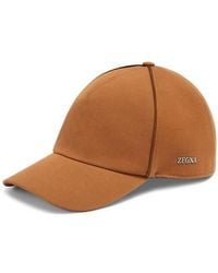 ZEGNA - Cotton & Wool Adjustable Baseball Cap - Lyst