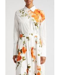 Erdem - Floral Print Cotton Button-up Shirt - Lyst